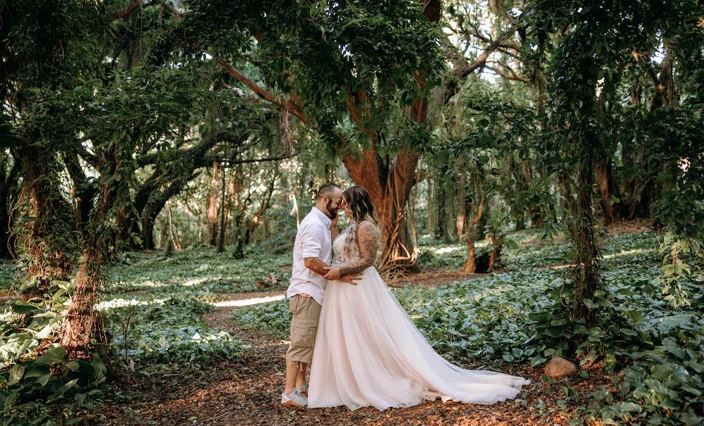 Adam & Brittany Elopement at Kapalua Ironwoods Beach & Honolua Forest, Maui