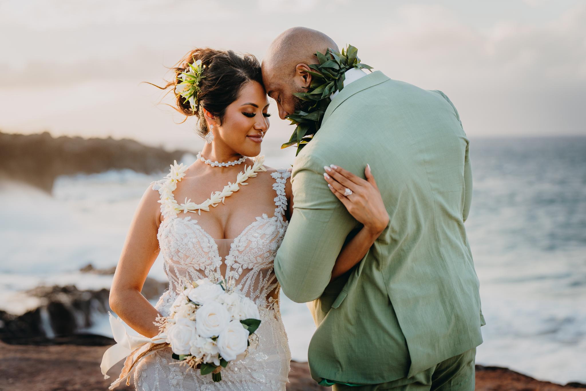 Salma and Justin's Dreamy Elopement Wedding at Ironwoods Beach, Kapalua