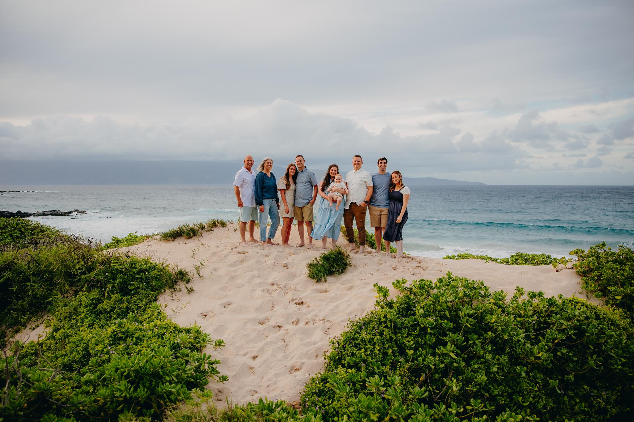 Family Photoshoot at Ironwoods Beach, Kapalua: A Story of Love and Laughter