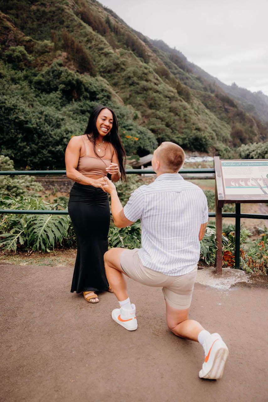 Austin & Lanessa - Surprise Proposal at Iao Valley, Maui