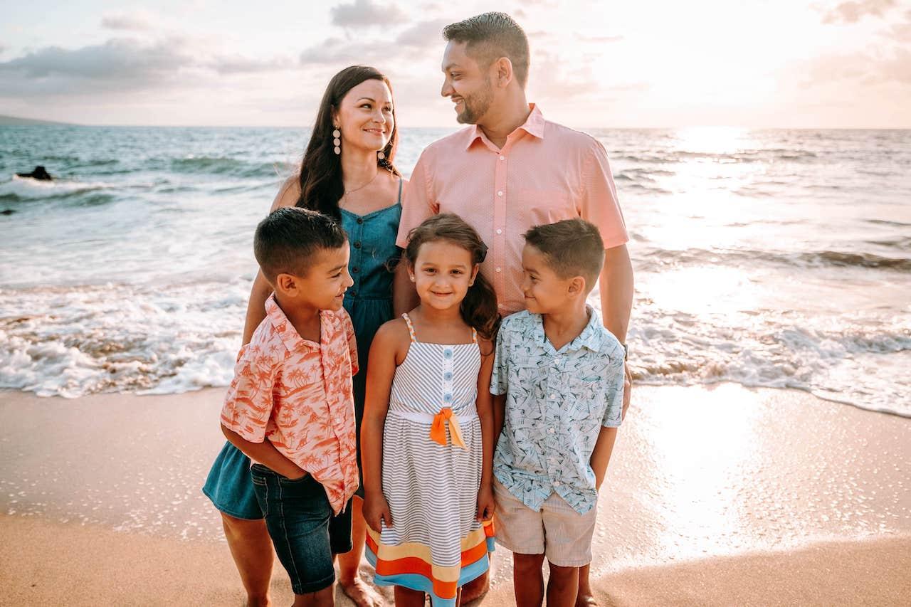 Elsayed Family Portrait - Palaeua Beach aka White Rock Beach, Makena