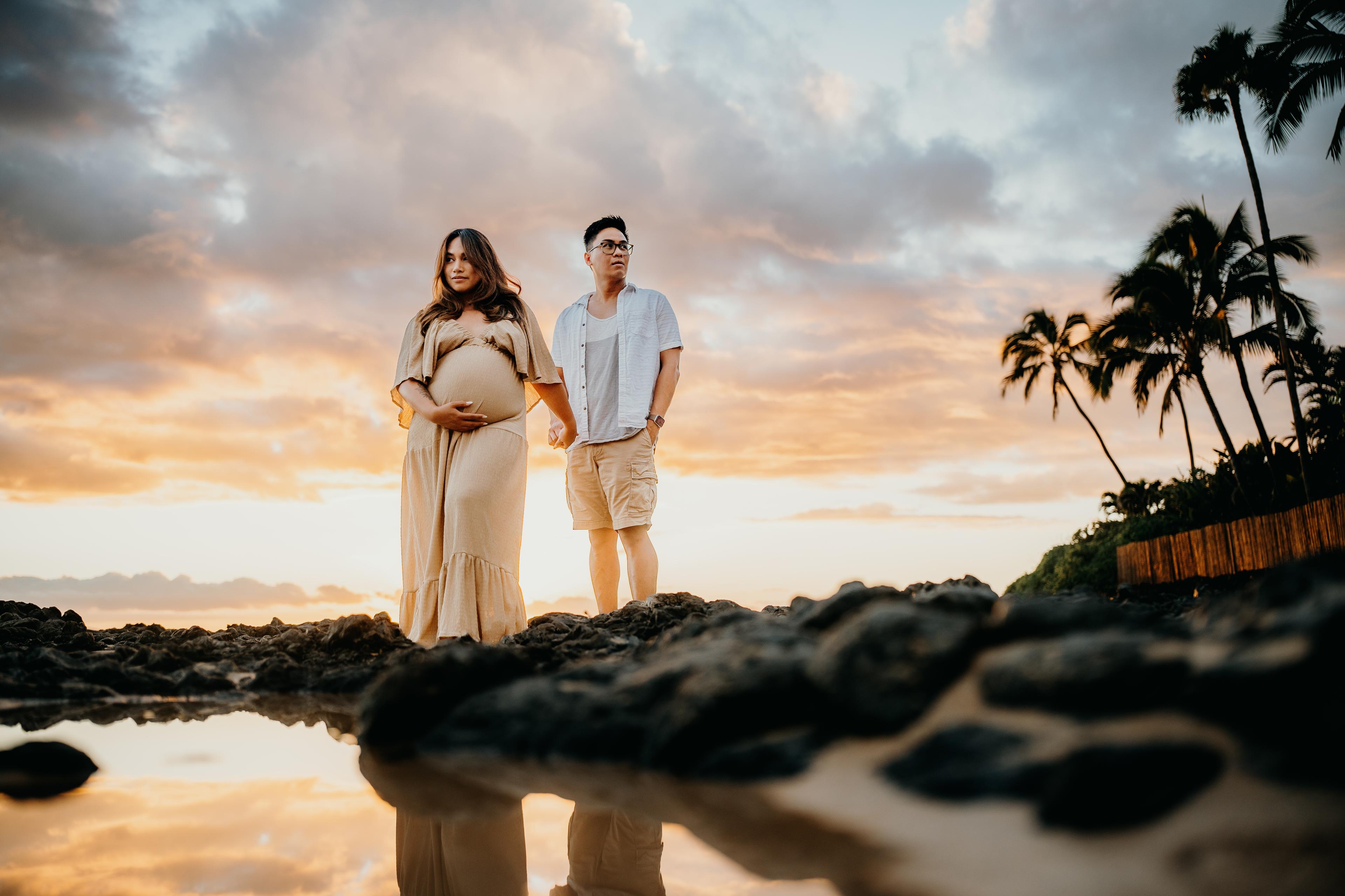 Maui Maternity Photoshoot: A New Chapter for Jennifer & Fred