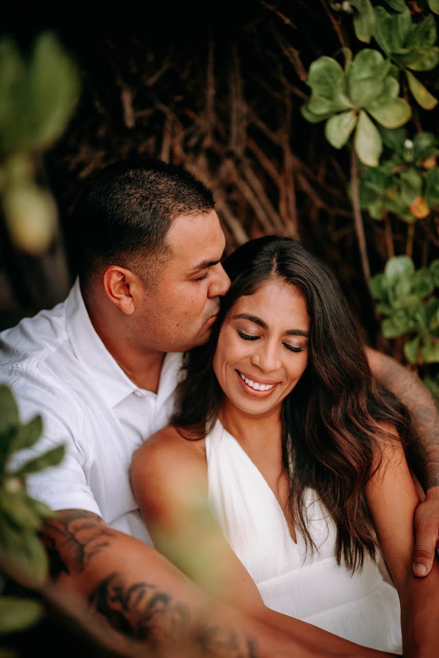 Lauren & Wallace Sunset Photoshoot at White Rock Beach, Maui